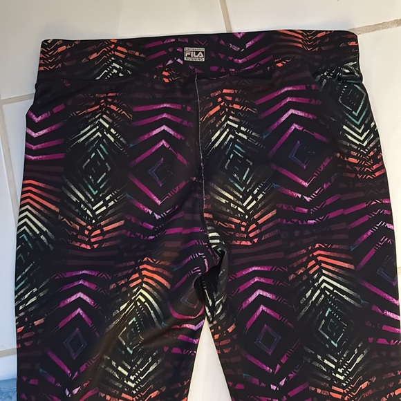 Fila Sport Colorful Running Pants Sz Medium - Picture 5 of 6